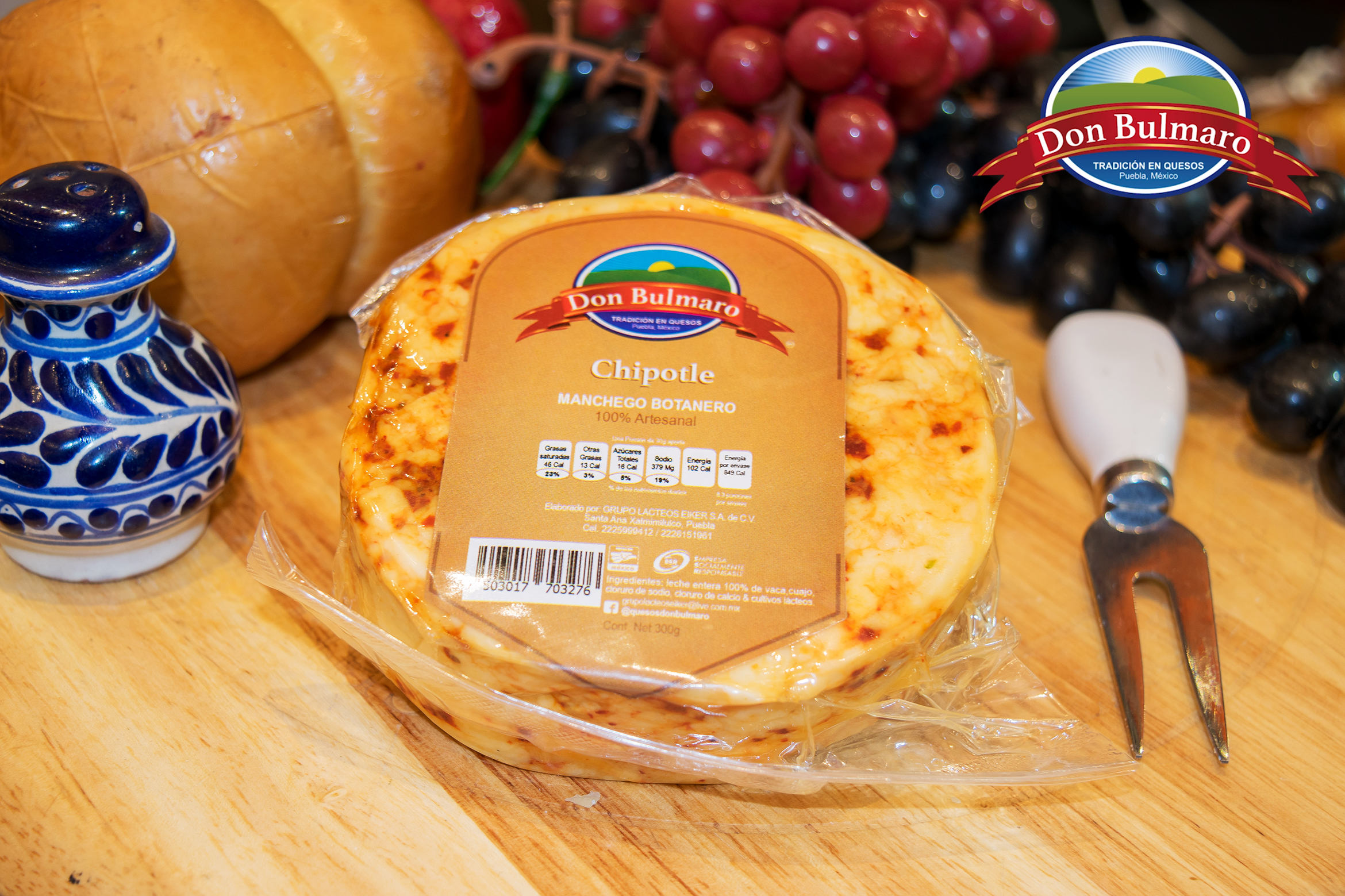 Queso Manchego Chipotle - Quesos Don Bulmaro